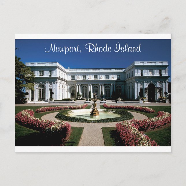 Newport Rhode Island, Rosecliff Mansion Post Card (Front)