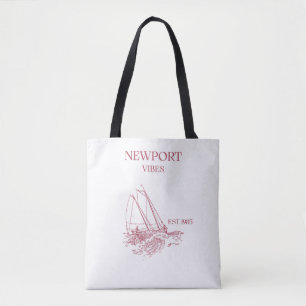 Newport Rhode Island Sail Shoulder Tote Bag