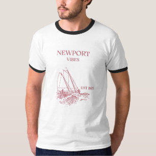 Newport Rhode Island Sail Vibes Man T-shirt