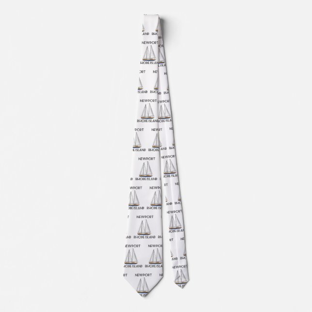 Newport Rhode Island Sailing Tie (Front)