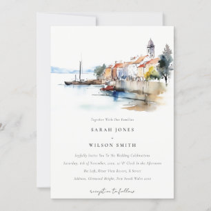 Newport Rhode Island United States Wedding Invitation