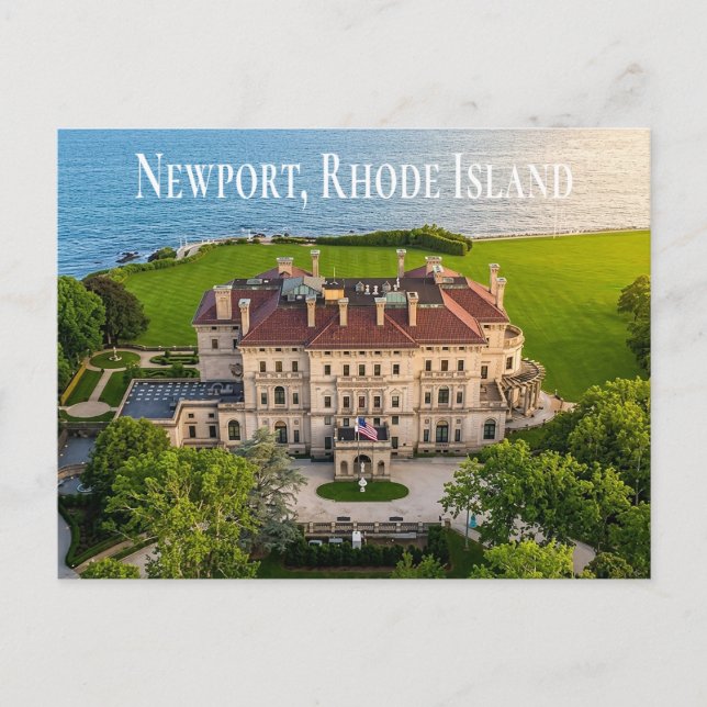 Newport RI Breakers Mansion Rhode Island Postcard (Front)
