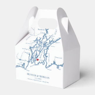 Newport RI Destination Wedding Elegant Favour Box