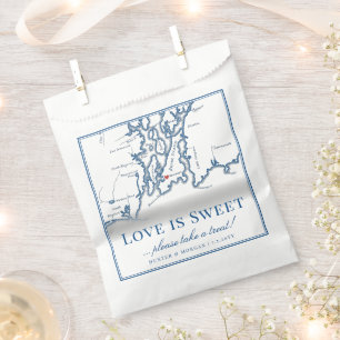 Newport RI Destination Wedding Love is Sweet Favour Bags