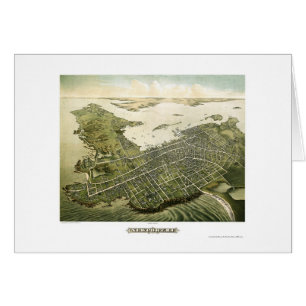 Newport, RI Panoramic Map - 1878