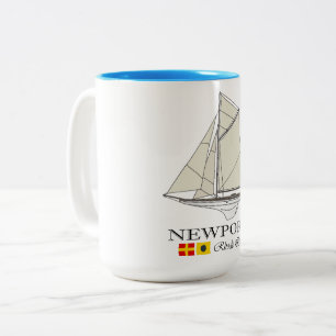Newport RI (SB) Two-Tone Coffee Mug
