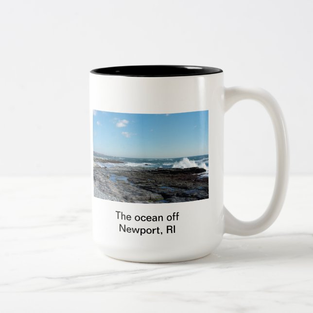 Newport, RI Two-Tone Coffee Mug (Right)
