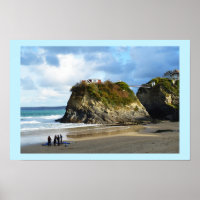 Newquay beach in Cornwall