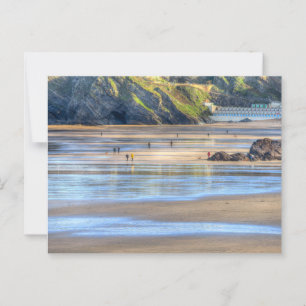 Newquay Beach Morning Postcard