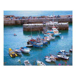 Newquay Boats Poster