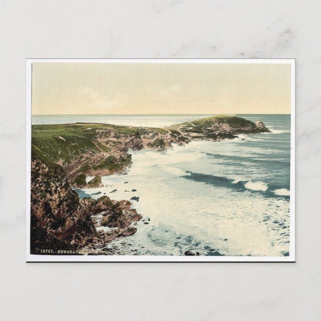 Newquay, Towan Head, Cornwall, England classic Pho Postcard (Front)