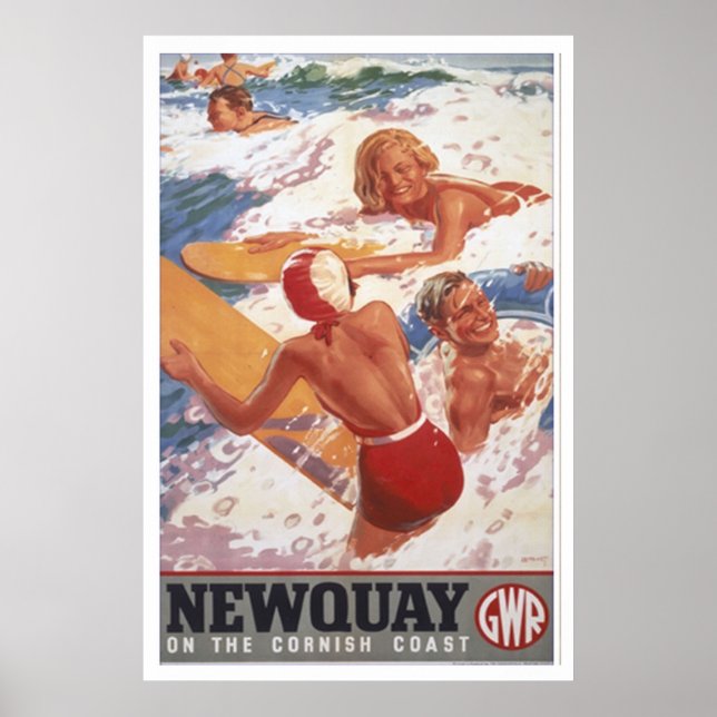 newquay travel poster FROM 8.99 (Front)