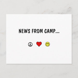 News From Camp ... Postcard