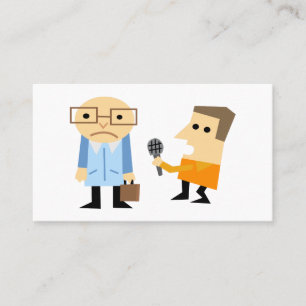 News Interview Business Card