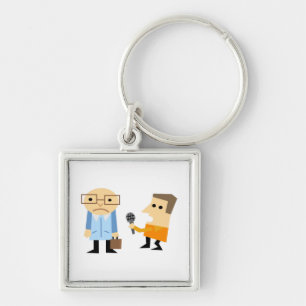 News Interview Key Ring