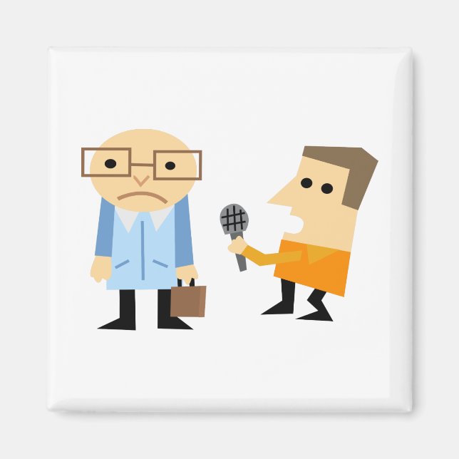 News Interview Magnet (Front)