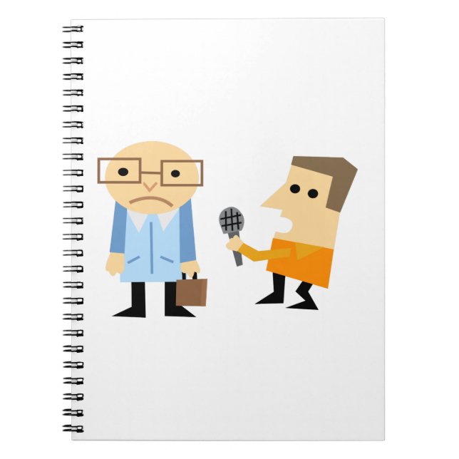 News Interview Notebook (Front)
