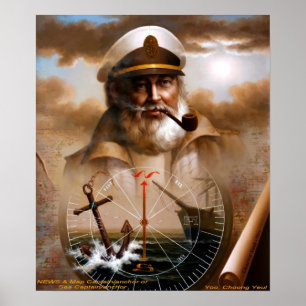 NEWS & Map Captain/anchor or Sea Captain Poster