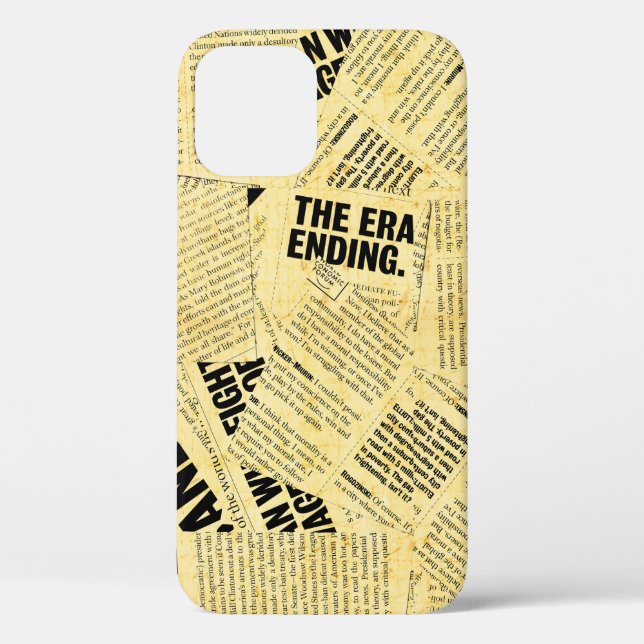 News paper text with old paper Case-Mate iPhone case (Back)