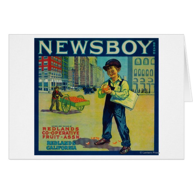 Newsboy Orange LabelRedlands, CA (Front Horizontal)