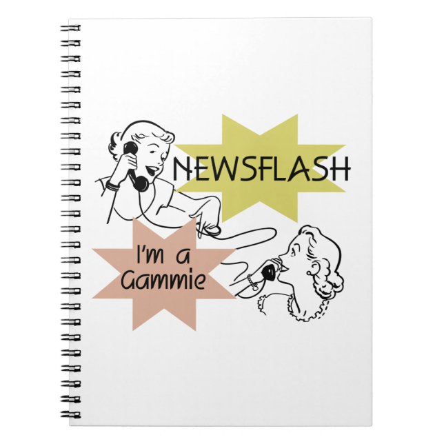 Newsflash I'm a Gammie Gifts Notebook (Front)