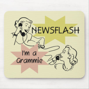 Newsflash I'm a Grammie T-shirts and Gifts Mouse Mat