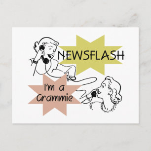 Newsflash I'm a Grammie T-shirts and Gifts Postcard
