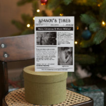 Newsletter Arch Multi Photo Christmas Black White