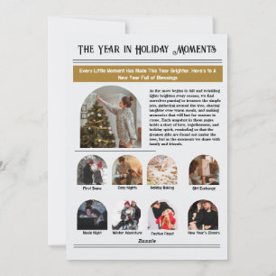 Newsletter Arch Photo Collage Christmas Holiday Card