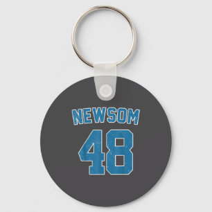 Newsom 48 President 2028 Us Flag Election Campaign Key Ring