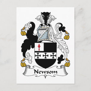 Newsom Family Crest Postcard