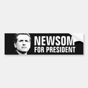 NEWSOM FOR PRESIDENT BUMPER STICKER