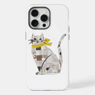 newspapar cat iPhone 15 pro max case