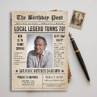 Newspaper Birthday News Funny Humourous Men 70th