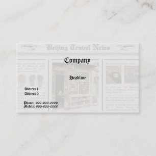 Newspaper Business Card