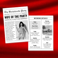 Newspaper Chic Bachelorette Weekend Itinerary