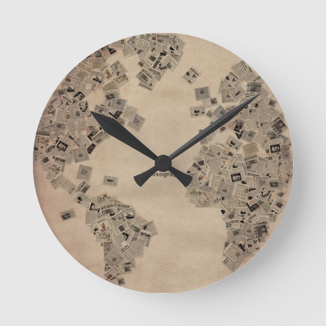 Newspaper Clock (Front)