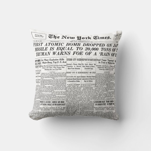 newspaper cushion (Front)