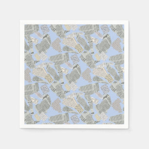 Newspaper Cutting Pattern 01x4.b Napkin