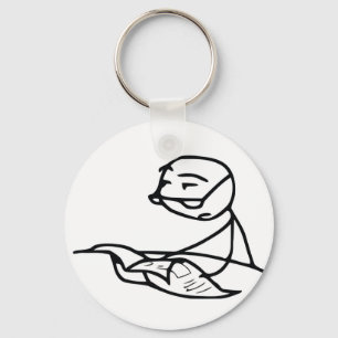 Newspaper Guy Key Ring