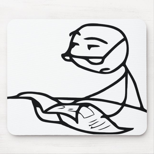 Newspaper Guy Mouse Mat (Front)