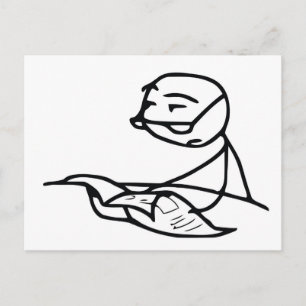 Newspaper Guy Postcard