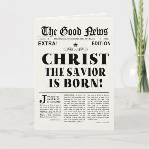 Newspaper Headline Christmas Card