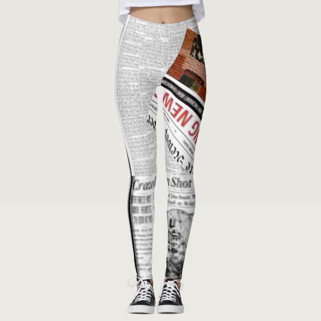 Newspaper Leggings (Front)