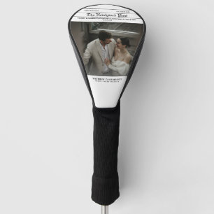Newspaper Merry and Married Photo Golf Head Cover
