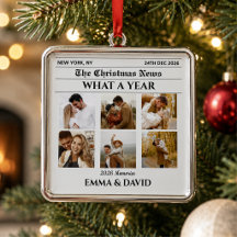 Newspaper Newlywed 6 Photo What a Year Couple