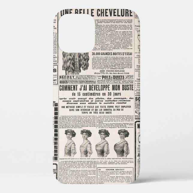 Newspaper page with antique advertisement Case-Mate iPhone case (Back)