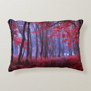 Newspaper pages with antique advertisement. Woman' Decorative Cushion