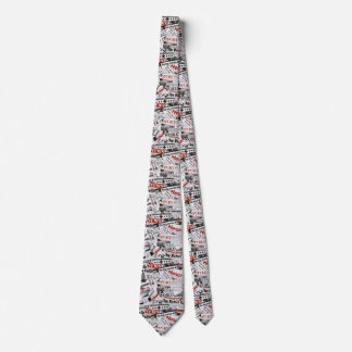Newspaper Pattern Tie