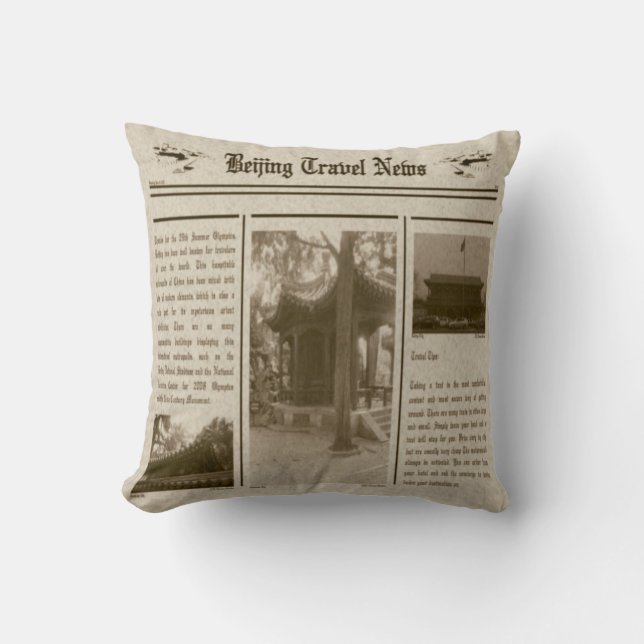 Newspaper Pillow (Front)